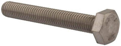 Value Collection - M10x1.50mm Metric Coarse, 70mm Length Under Head Hex Head Cap Screw - Fully Threaded, Grade 18-8 & Austenitic A2 Stainless Steel, Uncoated, 17mm Hex - Makers Industrial Supply