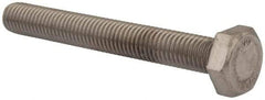 Value Collection - M10x1.50mm Metric Coarse, 80mm Length Under Head Hex Head Cap Screw - Fully Threaded, Grade 18-8 & Austenitic A2 Stainless Steel, Uncoated, 17mm Hex - Makers Industrial Supply