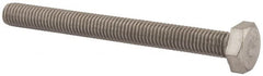 Value Collection - M10x1.50mm Metric Coarse, 100mm Length Under Head Hex Head Cap Screw - Fully Threaded, Grade 18-8 & Austenitic A2 Stainless Steel, Uncoated, 17mm Hex - Makers Industrial Supply