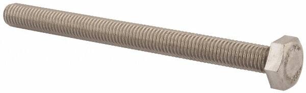 Value Collection - M10x1.50mm Metric Coarse, 120mm Length Under Head Hex Head Cap Screw - Fully Threaded, Grade 18-8 & Austenitic A2 Stainless Steel, Uncoated, 17mm Hex - Makers Industrial Supply