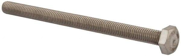 Value Collection - M10x1.50mm Metric Coarse, 140mm Length Under Head Hex Head Cap Screw - Fully Threaded, Grade 18-8 & Austenitic A2 Stainless Steel, Uncoated, 17mm Hex - Makers Industrial Supply