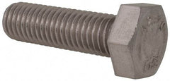 Value Collection - M12x1.75mm Metric Coarse, 40mm Length Under Head Hex Head Cap Screw - Fully Threaded, Grade 18-8 & Austenitic A2 Stainless Steel, Uncoated, 19mm Hex - Makers Industrial Supply