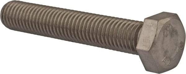 Value Collection - M12x1.75mm Metric Coarse, 70mm Length Under Head Hex Head Cap Screw - Fully Threaded, Grade 18-8 & Austenitic A2 Stainless Steel, Uncoated, 19mm Hex - Makers Industrial Supply