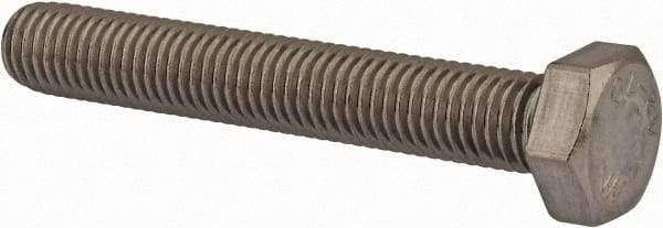 Value Collection - M12x1.75mm Metric Coarse, 80mm Length Under Head Hex Head Cap Screw - Fully Threaded, Grade 18-8 & Austenitic A2 Stainless Steel, Uncoated, 19mm Hex - Makers Industrial Supply