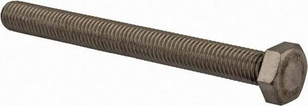 Value Collection - M12x1.75mm Metric Coarse, 120mm Length Under Head Hex Head Cap Screw - Fully Threaded, Grade 18-8 & Austenitic A2 Stainless Steel, Uncoated, 19mm Hex - Makers Industrial Supply