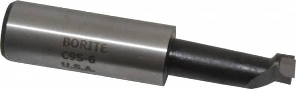 Borite - 9/16" Min Bore Diam, 1-1/2" Max Bore Depth, 3/4 Shank Diam, Boring Bar - Right Hand Cut, Carbide-Tipped, Black Oxide Finish - Exact Industrial Supply