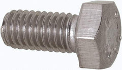 Value Collection - M5x0.80mm Metric Coarse, 10mm Length Under Head Hex Head Cap Screw - Fully Threaded, Grade 316 & Austenitic A4 Stainless Steel, Uncoated, 8mm Hex - Makers Industrial Supply