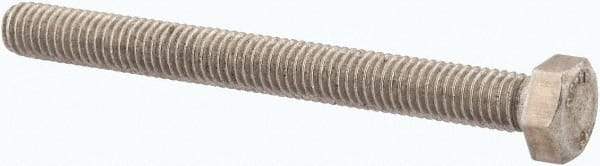 Value Collection - M5x0.80mm Metric Coarse, 50mm Length Under Head Hex Head Cap Screw - Fully Threaded, Grade 316 & Austenitic A4 Stainless Steel, Uncoated, 8mm Hex - Makers Industrial Supply