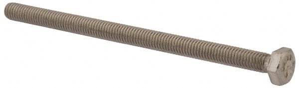 Value Collection - M6x1.00mm Metric Coarse, 100mm Length Under Head Hex Head Cap Screw - Fully Threaded, Grade 316 & Austenitic A4 Stainless Steel, Uncoated, 10mm Hex - Makers Industrial Supply