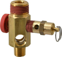 Midwest Control - 1/2" MNPT 150 psi Compressor Tank Manifold - For Use with Portable Air Tank, 1.88" Diam x 2.49" High - Makers Industrial Supply