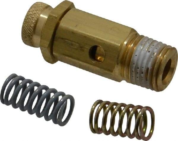 Midwest Control - 1/4" Non-Code Safety Valve - For Use with Compressed Air Systems, 1.77" High - Makers Industrial Supply