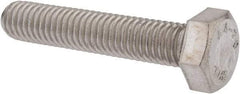 Value Collection - M8x1.25mm Metric Coarse, 40mm Length Under Head Hex Head Cap Screw - Fully Threaded, Grade 316 & Austenitic A4 Stainless Steel, Uncoated, 13mm Hex - Makers Industrial Supply