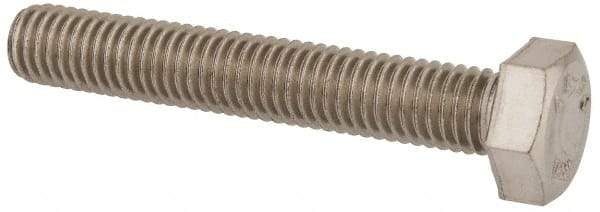 Value Collection - M8x1.25mm Metric Coarse, 50mm Length Under Head Hex Head Cap Screw - Fully Threaded, Grade 316 & Austenitic A4 Stainless Steel, Uncoated, 13mm Hex - Makers Industrial Supply