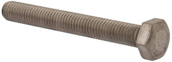 Value Collection - M8x1.25mm Metric Coarse, 65mm Length Under Head Hex Head Cap Screw - Fully Threaded, Grade 316 & Austenitic A4 Stainless Steel, Uncoated, 13mm Hex - Makers Industrial Supply