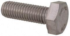 Value Collection - M10x1.50mm Metric Coarse, 30mm Length Under Head Hex Head Cap Screw - Fully Threaded, Grade 316 & Austenitic A4 Stainless Steel, Uncoated, 17mm Hex - Makers Industrial Supply