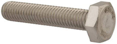 Value Collection - M10x1.50mm Metric Coarse, 50mm Length Under Head Hex Head Cap Screw - Fully Threaded, Grade 316 & Austenitic A4 Stainless Steel, Uncoated, 17mm Hex - Makers Industrial Supply