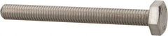 Value Collection - M10x1.50mm Metric Coarse, 90mm Length Under Head Hex Head Cap Screw - Fully Threaded, Grade 316 & Austenitic A4 Stainless Steel, Uncoated, 17mm Hex - Makers Industrial Supply