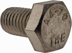 Value Collection - M12x1.75mm Metric Coarse, 20mm Length Under Head Hex Head Cap Screw - Fully Threaded, Grade 316 & Austenitic A4 Stainless Steel, Uncoated, 19mm Hex - Makers Industrial Supply