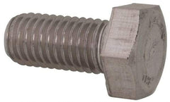 Value Collection - M12x1.75mm Metric Coarse, 25mm Length Under Head Hex Head Cap Screw - Fully Threaded, Grade 316 & Austenitic A4 Stainless Steel, Uncoated, 19mm Hex - Makers Industrial Supply