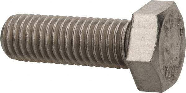 Value Collection - M12x1.75mm Metric Coarse, 35mm Length Under Head Hex Head Cap Screw - Fully Threaded, Grade 316 & Austenitic A4 Stainless Steel, Uncoated, 19mm Hex - Makers Industrial Supply