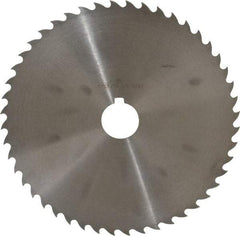 Value Collection - 8" Diam x 3/32" Blade Thickness x 1-1/4" Arbor Hole Diam, 48 Tooth Slitting and Slotting Saw - Arbor Connection, Right Hand, Uncoated, High Speed Steel, Concave Ground, Contains Keyway - Makers Industrial Supply