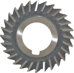 Value Collection - 2-1/2" Blade Diam x 1/16" Blade Thickness, 1" Hole, 28 Teeth, High Speed Steel Side Chip Saw - Straight Tooth, Arbor Connection, Right Hand Cut, Uncoated, with Keyway - Makers Industrial Supply