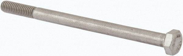 Value Collection - M6x1.00mm Metric Coarse, 90mm Length Under Head Hex Head Cap Screw - Partially Threaded, Grade 316 & Austenitic A4 Stainless Steel, Uncoated, 10mm Hex - Makers Industrial Supply