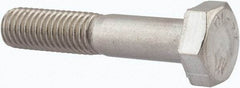 Value Collection - M10x1.50mm Metric Coarse, 50mm Length Under Head Hex Head Cap Screw - Partially Threaded, Grade 316 & Austenitic A4 Stainless Steel, Uncoated, 17mm Hex - Makers Industrial Supply