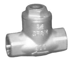 Sharpe Valves - 3" Stainless Steel Check Valve - FNPT x FNPT, 200 WOG - Makers Industrial Supply