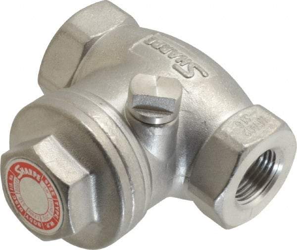 Sharpe Valves - 3/8" Stainless Steel Check Valve - FNPT x FNPT, 200 WOG - Makers Industrial Supply