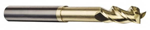 Accupro - 5/8", 3 Flute, Single End, Solid Carbide, 0.06" Corner Radius End Mill - 5" OAL, 37° Helix, Right Hand Flute, 3/4" LOC, Right Hand Cut, 2-3/8" Extended Reach - Makers Industrial Supply