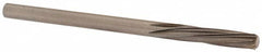 Magafor - 3.3096mm Solid Carbide 6 Flute Chucking Reamer - Spiral Flute, 0.1303" Straight Shank, 19/32" Flute Length, 2-1/4" OAL - Makers Industrial Supply