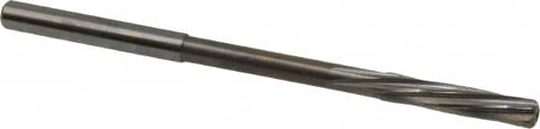 Magafor - 4.32mm Solid Carbide 6 Flute Chucking Reamer - Spiral Flute, 0.177" Straight Shank, 53/64" Flute Length, 3-5/32" OAL - Makers Industrial Supply