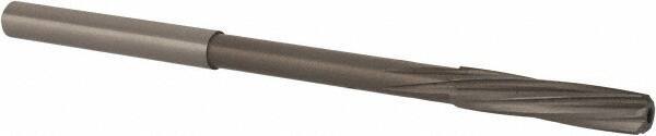 Magafor - 4.48mm Solid Carbide 6 Flute Chucking Reamer - Spiral Flute, 0.177" Straight Shank, 53/64" Flute Length, 3-5/32" OAL - Makers Industrial Supply