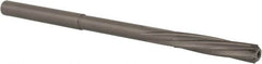 Magafor - #16 Solid Carbide 6 Flute Chucking Reamer - Spiral Flute, 0.177" Straight Shank, 53/64" Flute Length, 3-5/32" OAL - Makers Industrial Supply