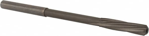 Magafor - 4.6mm Solid Carbide 6 Flute Chucking Reamer - Spiral Flute, 0.177" Straight Shank, 53/64" Flute Length, 3-5/32" OAL - Makers Industrial Supply