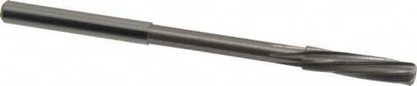 Magafor - 4.75mm Solid Carbide 6 Flute Chucking Reamer - Spiral Flute, 0.177" Straight Shank, 53/64" Flute Length, 3-5/32" OAL - Makers Industrial Supply