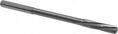 Magafor - Letter E Solid Carbide 6 Flute Chucking Reamer - Spiral Flute, 0.236" Straight Shank, 1-7/64" Flute Length, 3-31/32" OAL - Makers Industrial Supply