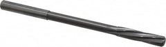 Magafor - 6.37mm Solid Carbide 6 Flute Chucking Reamer - Spiral Flute, 0.236" Straight Shank, 1-7/64" Flute Length, 3-31/32" OAL - Makers Industrial Supply