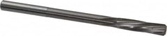 Magafor - 7.55mm Solid Carbide 6 Flute Chucking Reamer - Spiral Flute, 0.276" Straight Shank, 1-7/32" Flute Length, 4-9/32" OAL - Makers Industrial Supply