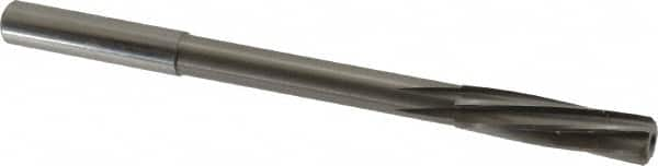 Magafor - 8.321mm Solid Carbide 6 Flute Chucking Reamer - Spiral Flute, 0.315" Straight Shank, 1-19/64" Flute Length, 4-5/8" OAL - Makers Industrial Supply