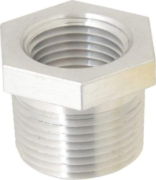 Latrobe Foundry - 3/4 x 1/2" Aluminum Pipe Hex Bushing - 150 psi, M x F End Connection, Grade 356-F - Makers Industrial Supply