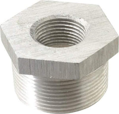 Latrobe Foundry - 1-1/2 x 3/4" Aluminum Pipe Hex Bushing - 150 psi, M x F End Connection, Grade 356-F - Makers Industrial Supply