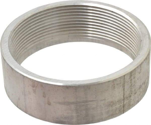 Latrobe Foundry - 4" Aluminum Pipe Half Coupling - 150 psi, F End Connection, Grade 6061-T6 - Makers Industrial Supply