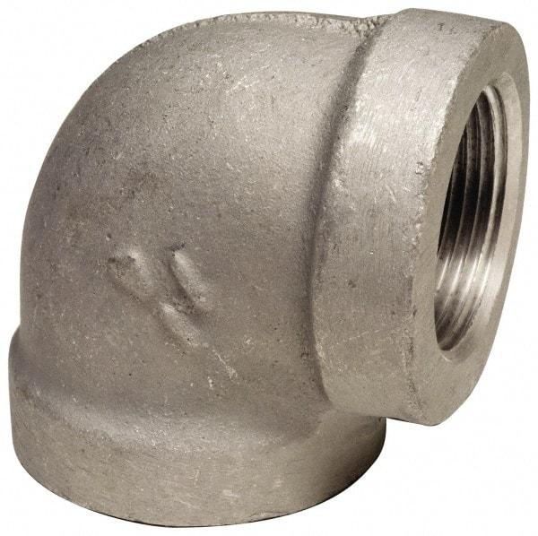 Latrobe Foundry - 3/8" Aluminum Pipe 90° Elbow - 150 psi, F End Connection, Grade 356-F - Makers Industrial Supply