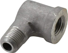 Latrobe Foundry - 1/4" Aluminum Pipe 90° Street Elbow - 150 psi, M x F End Connection, Grade 356-F - Makers Industrial Supply