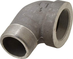 Latrobe Foundry - 2" Aluminum Pipe 90° Street Elbow - 150 psi, M x F End Connection, Grade 356-F - Makers Industrial Supply