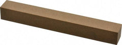 Made in USA - 6" Long x 3/4" Wide x 3/4" Thick, Aluminum Oxide Sharpening Stone - Square, Medium Grade - Makers Industrial Supply