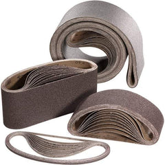 Sait - 4" Wide x 24" OAL, 60 Grit, Aluminum Oxide Abrasive Belt - Aluminum Oxide, Medium, Coated, X Weighted Cloth Backing - Makers Industrial Supply