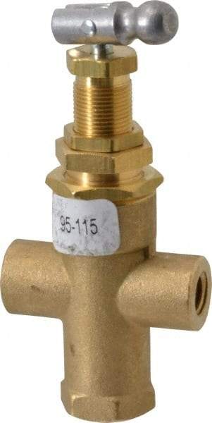 Midwest Control - 95-115 psi Pilot Valve - For Use with Compressed Air Systems, 1.12" Diam x 3.78" High - Makers Industrial Supply